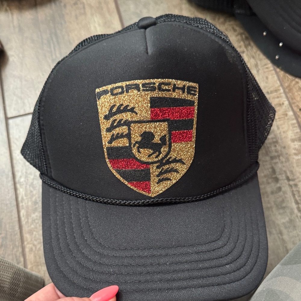 Black and Gold Trucker Hat